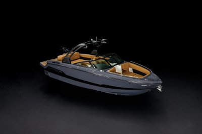 Chaparral GTS 6 front starboard view on a black background. 