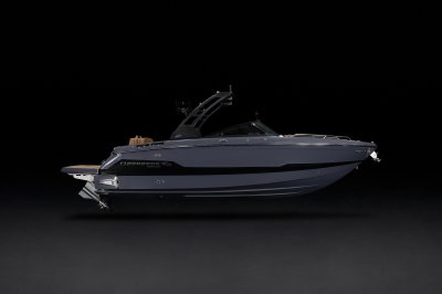 Chaparral GTS 6 starboard profile view on a black background. 
