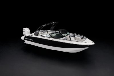 Chaparral SSX 4 front starboard view on a black background 